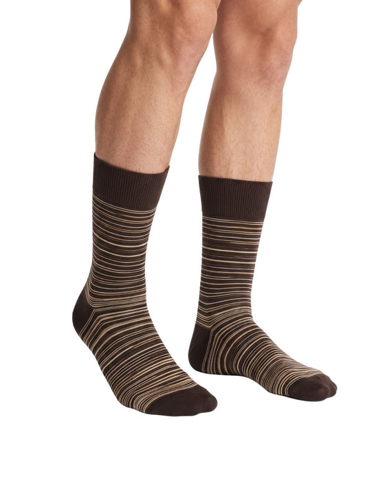 Missoni Brown Mens Classic Stripe Crew Socks-S