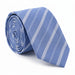 Emporio Armani 100% Silk Blue Diagonal Stripe Tie - Made in Italy