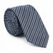 Emporio Armani 100% Silk Blue Diagonal Stripe Tie - Made in Italy