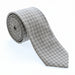 Emporio Armani 100% Silk Gray Checkered Tie - Made in Italy