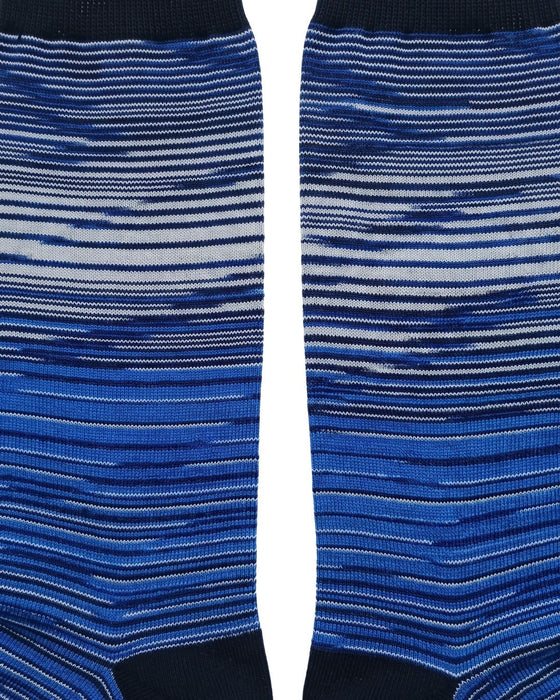 Missoni Bright Blue Mens Pimstripe Crew Socks-L