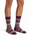 Missoni Deep Purple Mens Classic Stripe Crew Socks-M