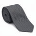 Emporio Armani 100% Silk Black Triangle Pattern Tie - Made in Italy