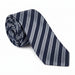 Emporio Armani 100% Silk Blue Diagonal Stripe Tie - Made in Italy