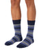 Missoni Lilac Navy Mens Pattern Crew Socks-M