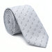 Emporio Armani Silk Blend Gray Geometric Tie - Made in Italy