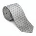 Emporio Armani 100% Silk Gray Diamond Pattern Tie - Made in Italy