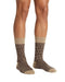 Missoni Beige Burgundy Mens Melange Textured Crew Socks-M