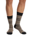 Missoni Black Beige Mens Chevron Texture Crew Socks-M
