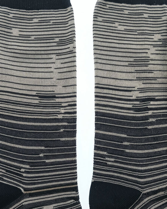 Missoni Black White Mens Classic Stripe Crew Socks-M
