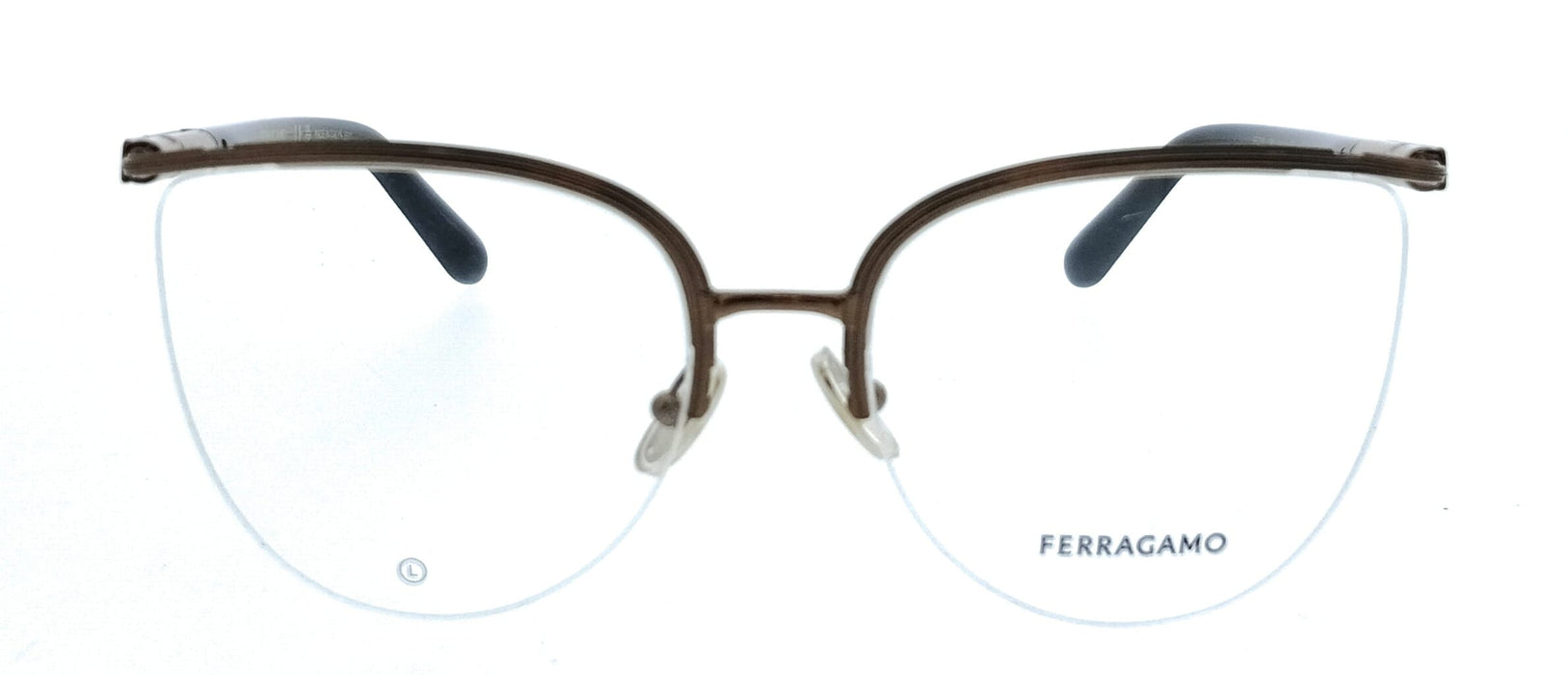 Salvatore Ferragamo SF2227 730 Cat Eye Amber Gold Women's Eyeglasses