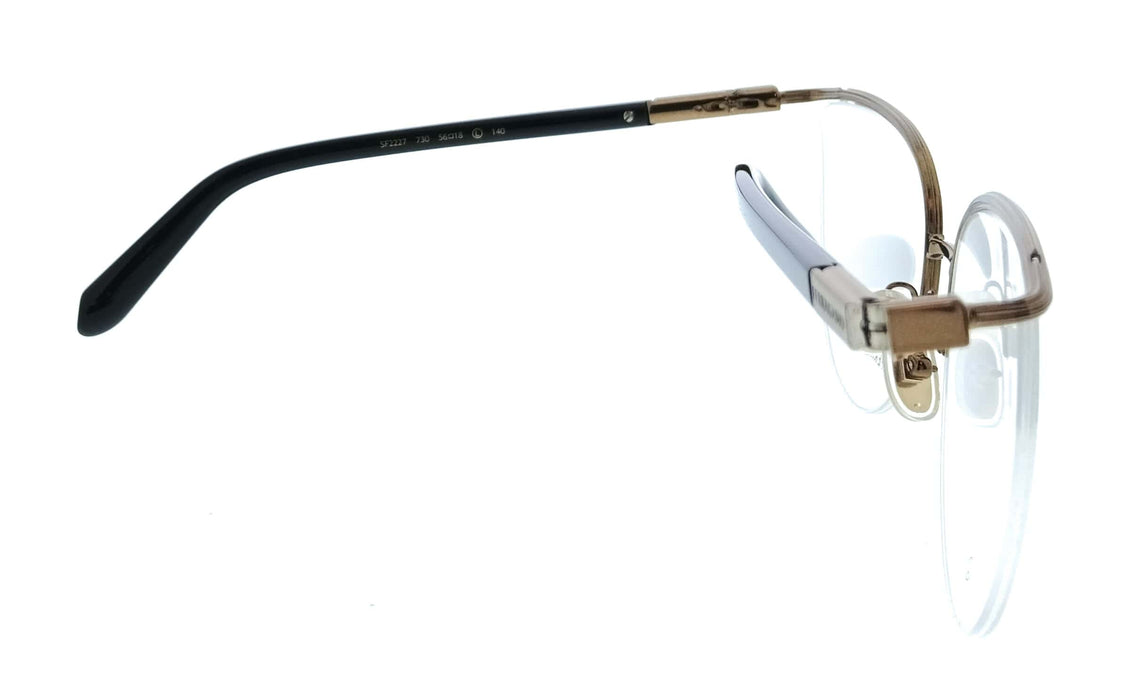 Salvatore Ferragamo SF2227 730 Cat Eye Amber Gold Women's Eyeglasses