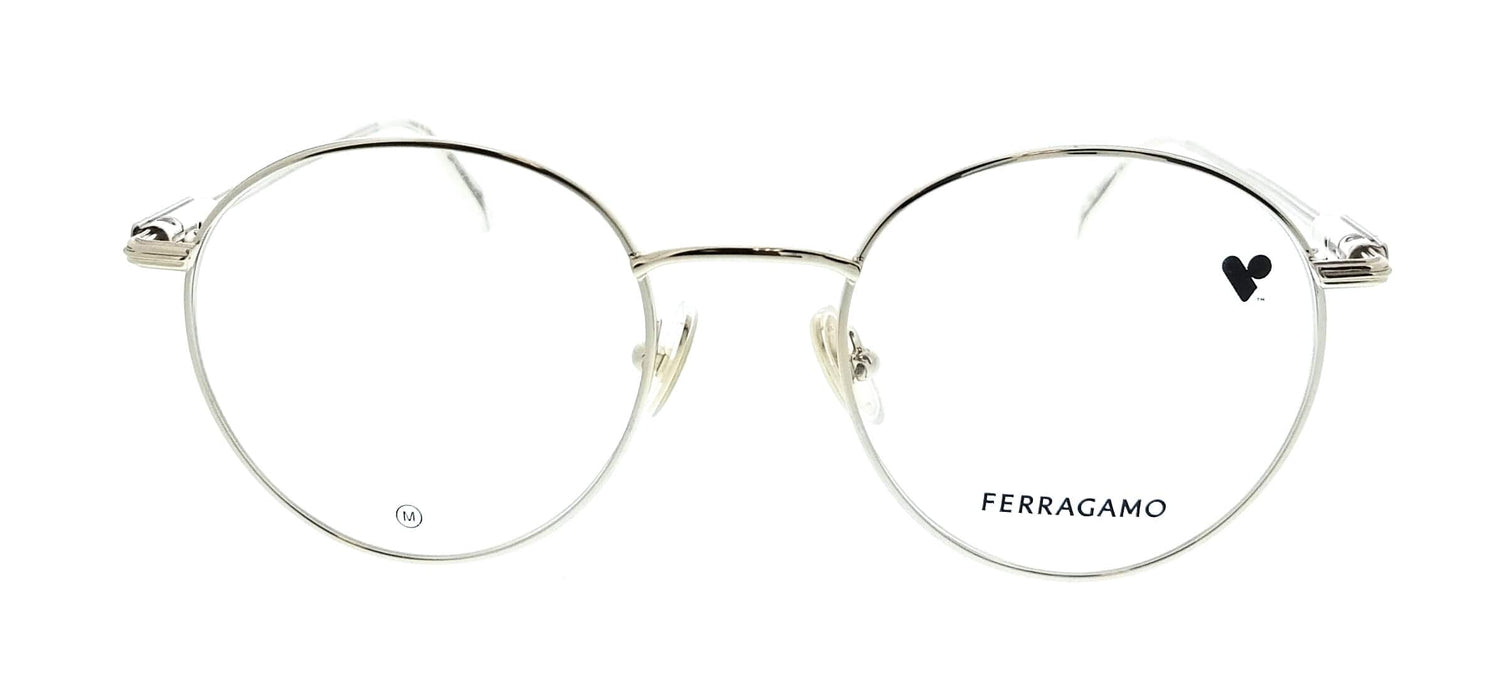 Salvatore Ferragamo SF2229 710 Round Gold Unisex Eyeglasses