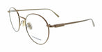 Salvatore Ferragamo SF2229 730 Round Amber Gold Unisex Eyeglasses