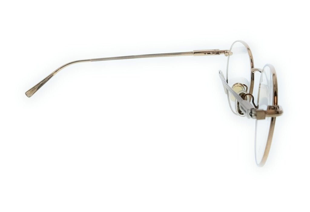 Salvatore Ferragamo SF2229 730 Round Amber Gold Unisex Eyeglasses