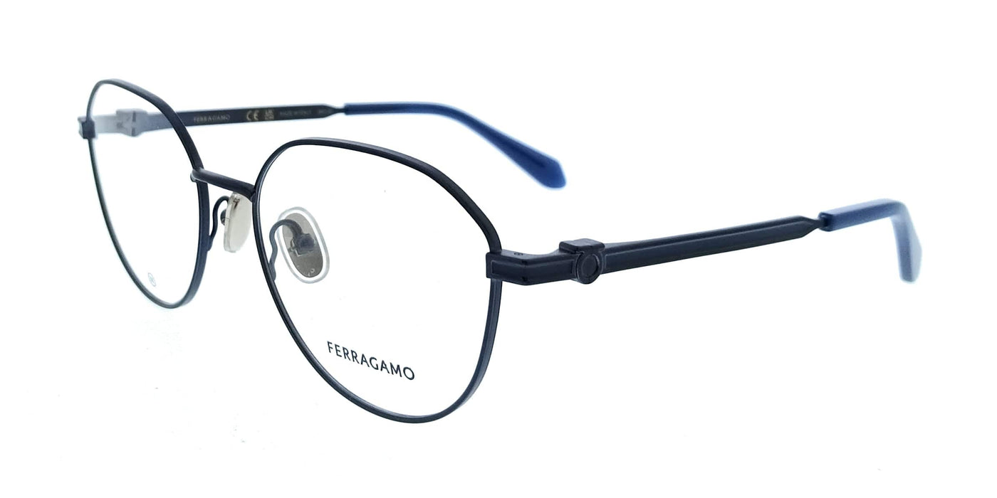 Salvatore Ferragamo SF2236 414 Oval Matte Blue Women's Eyeglasses