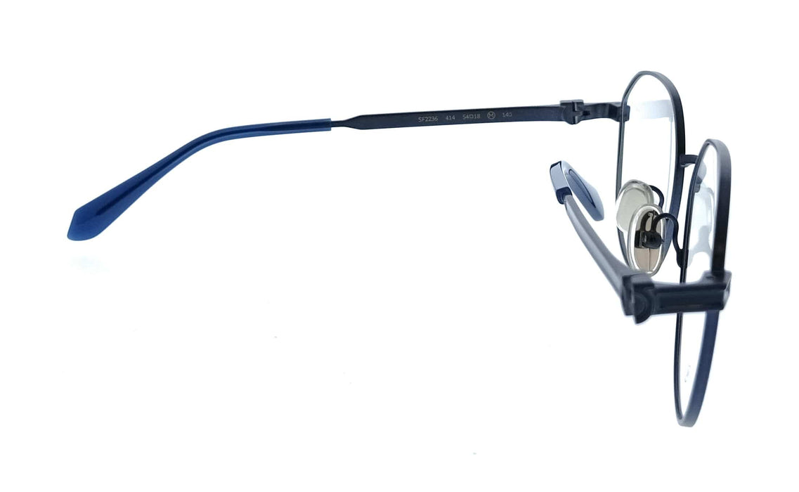 Salvatore Ferragamo SF2236 414 Oval Matte Blue Women's Eyeglasses