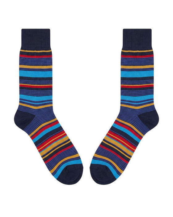 Missoni Multicolor Mens Classic Stripe Crew Socks-M