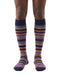 Missoni Multicolor Mens Stripe Dress Socks-XL