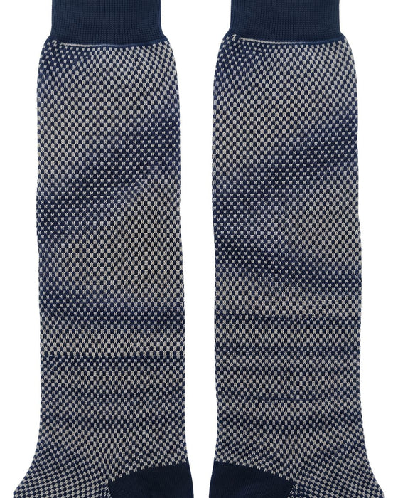Missoni Blue Mens Classic Herringbone Dress Socks-M