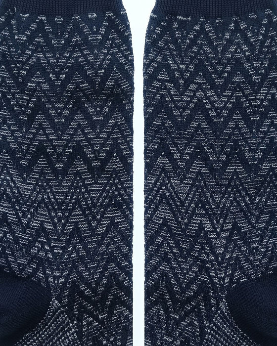 Missoni Charcoal  Mens Classic Chevron Crew Socks-S