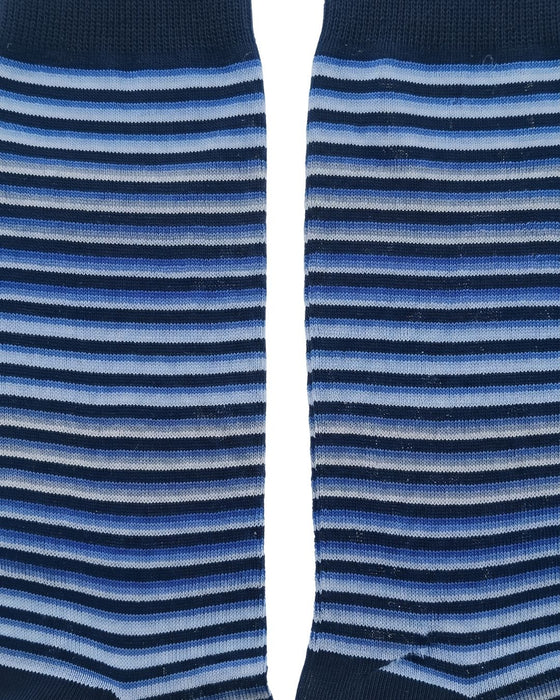 Missoni Deep Blue Mens Classic Stripe Crew Socks-