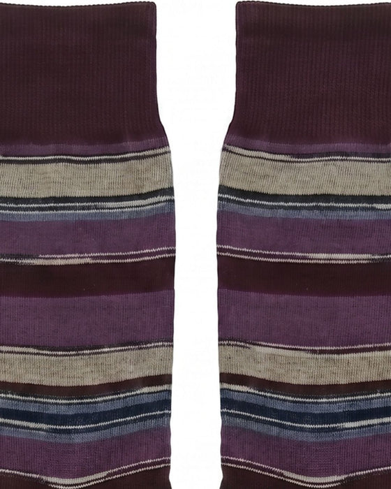 Missoni Plum Mens Stripe Crew Socks-
