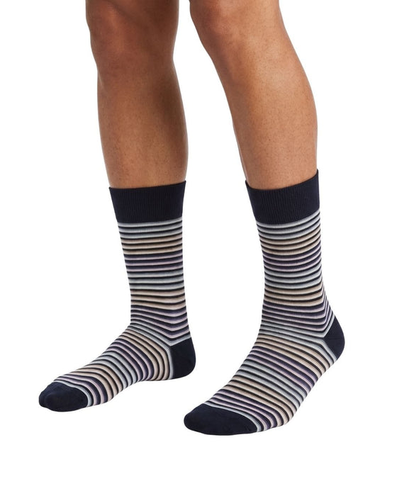 Missoni Black Multi Mens Stripe Crew Socks-L