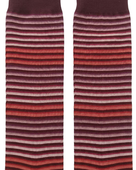 Missoni Pink Plum Mens Stripe Crew Socks-