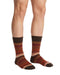Missoni Brown Orange Mens Stripe Crew Socks-M