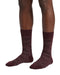 Missoni Dark Plum Mens Textured Melange Crew Socks-M