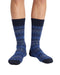 Missoni Blue White Mens Textured Melange Crew Socks-M