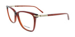 Salvatore Ferragamo SF3013 616 Cat Eye Transparent Red Women's Eyeglasses