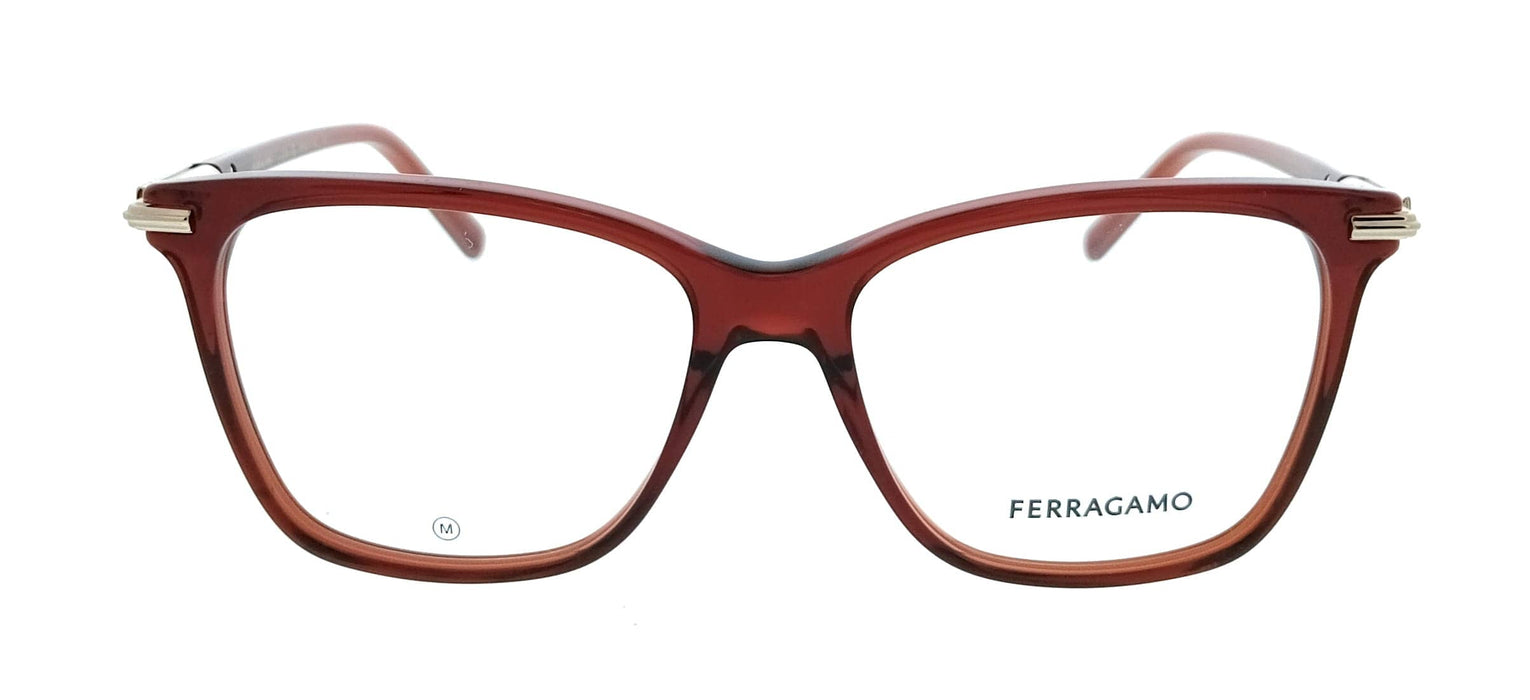 Salvatore Ferragamo SF3013 616 Cat Eye Transparent Red Women's Eyeglasses