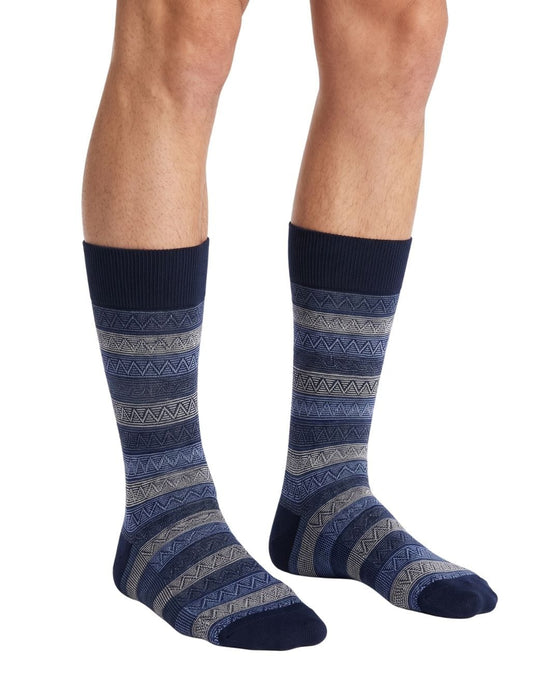 Missoni Blue Mens Textured Stripe-L