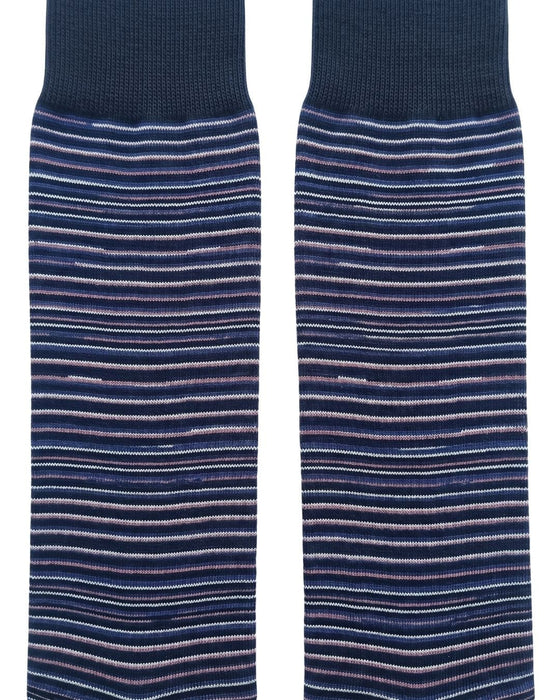 Missoni Dark Navy Mens Micro Chevron Stripe Crew Socks-M