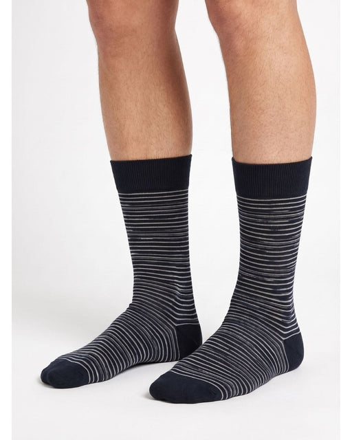 Missoni Black Mens Micro Chevron Stripe Crew Socks-M
