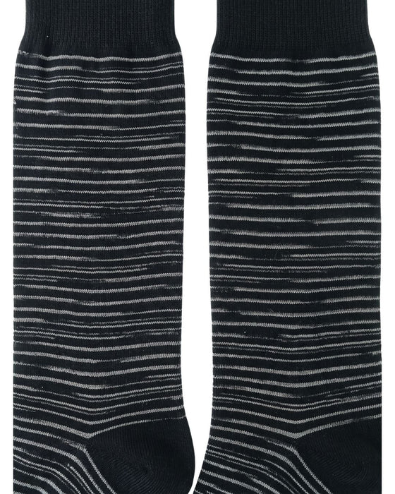Missoni Black Mens Micro Chevron Stripe Crew Socks-M