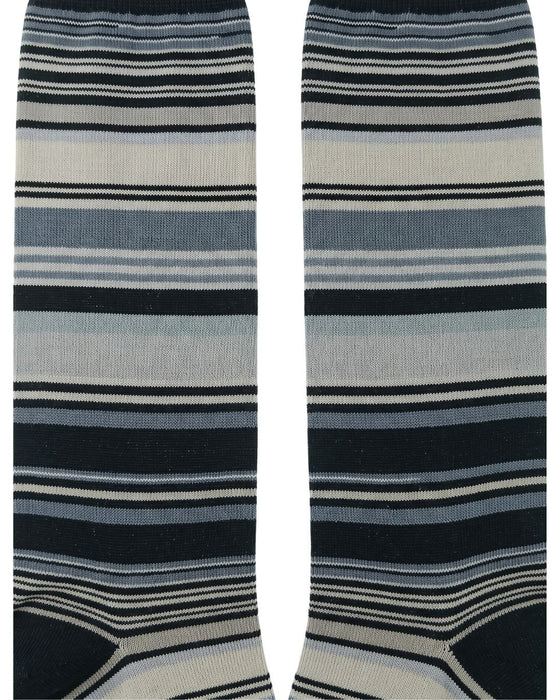 Missoni Beige Black Mens Stripe Crew Socks-M