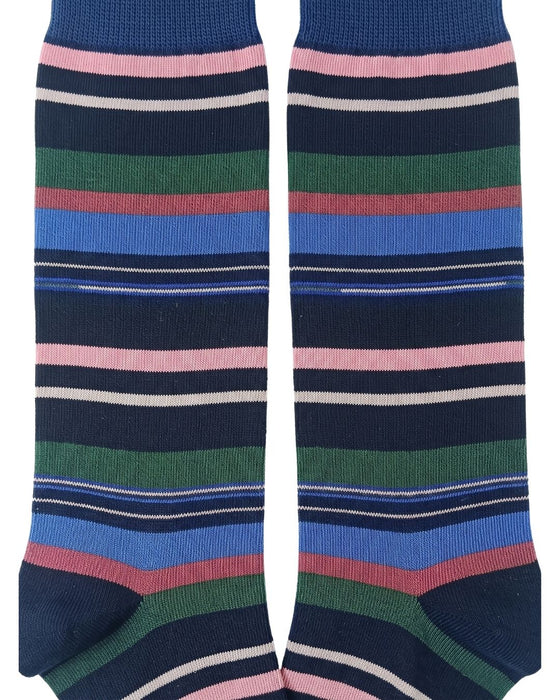 Missoni Black Green  Mens Stripe Crew Socks-M