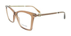 Salvatore Ferragamo SF3024 232 Cat Eye Transparent Brown Women's Eyeglasses
