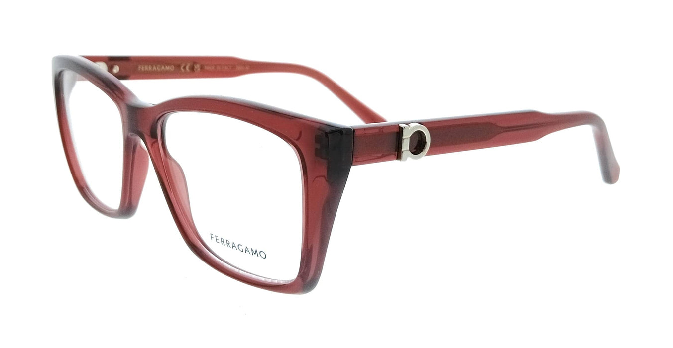 Salvatore Ferragamo SF3030E 616 Cat Eye Transparent Red Women's Eyeglasses