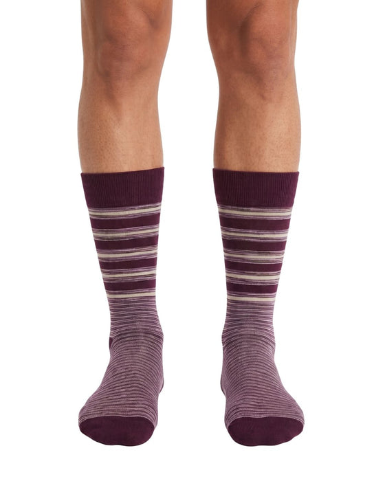 Missoni Magenta  Mens Classic Stripe Crew Socks-L