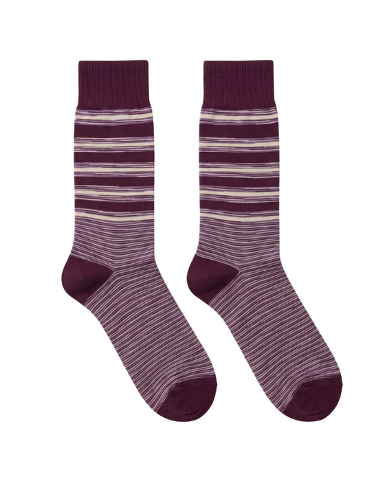 Missoni Magenta  Mens Classic Stripe Crew Socks-