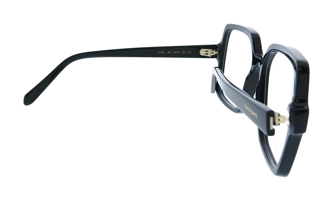 Salvatore Ferragamo SF3031 001 Cat Eye Black Women's Eyeglasses