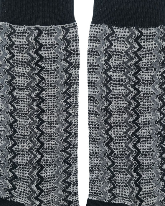 Missoni Black White Mens Speckle Chevron Crew Socks-