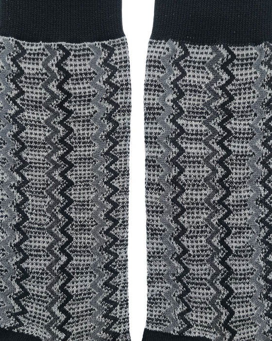 Missoni Black White Mens Speckle Chevron Crew Socks-