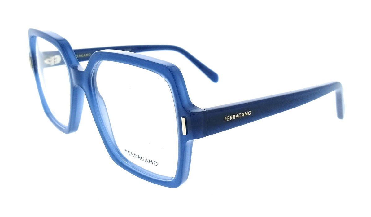 Salvatore Ferragamo SF3031 423 Cat Eye Opaline Blue Women's Eyeglasses