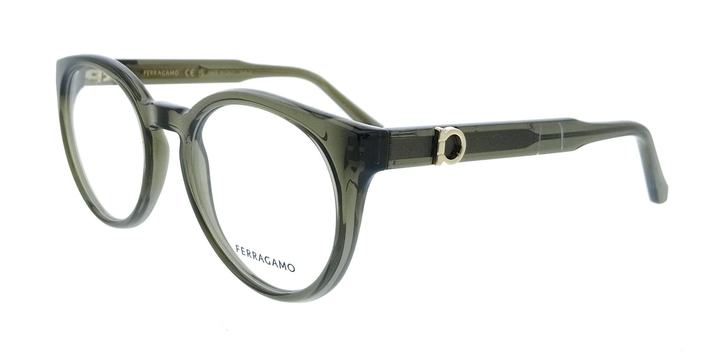 Salvatore Ferragamo SF3032E 320 Cat Eye Transparent Khaki Women's Eyeglasses