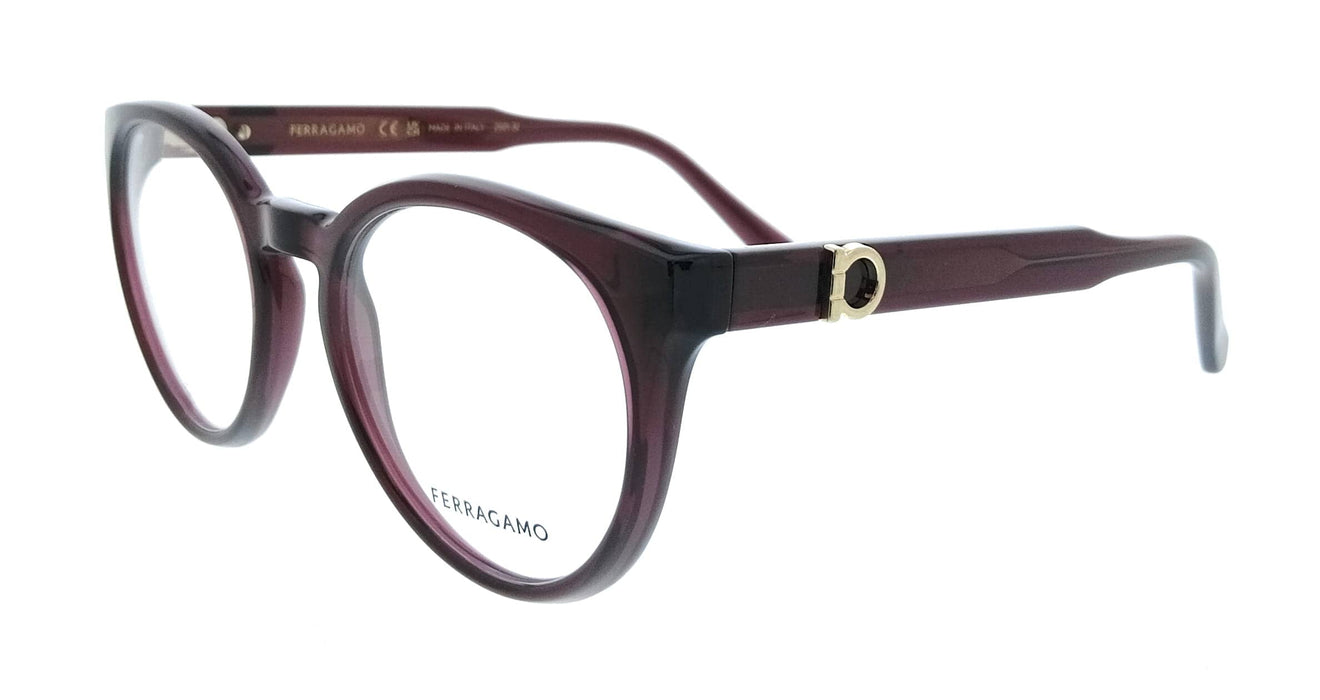 Salvatore Ferragamo SF3032E 612 Cat Eye Transparent Burgundy Women's Eyeglasses